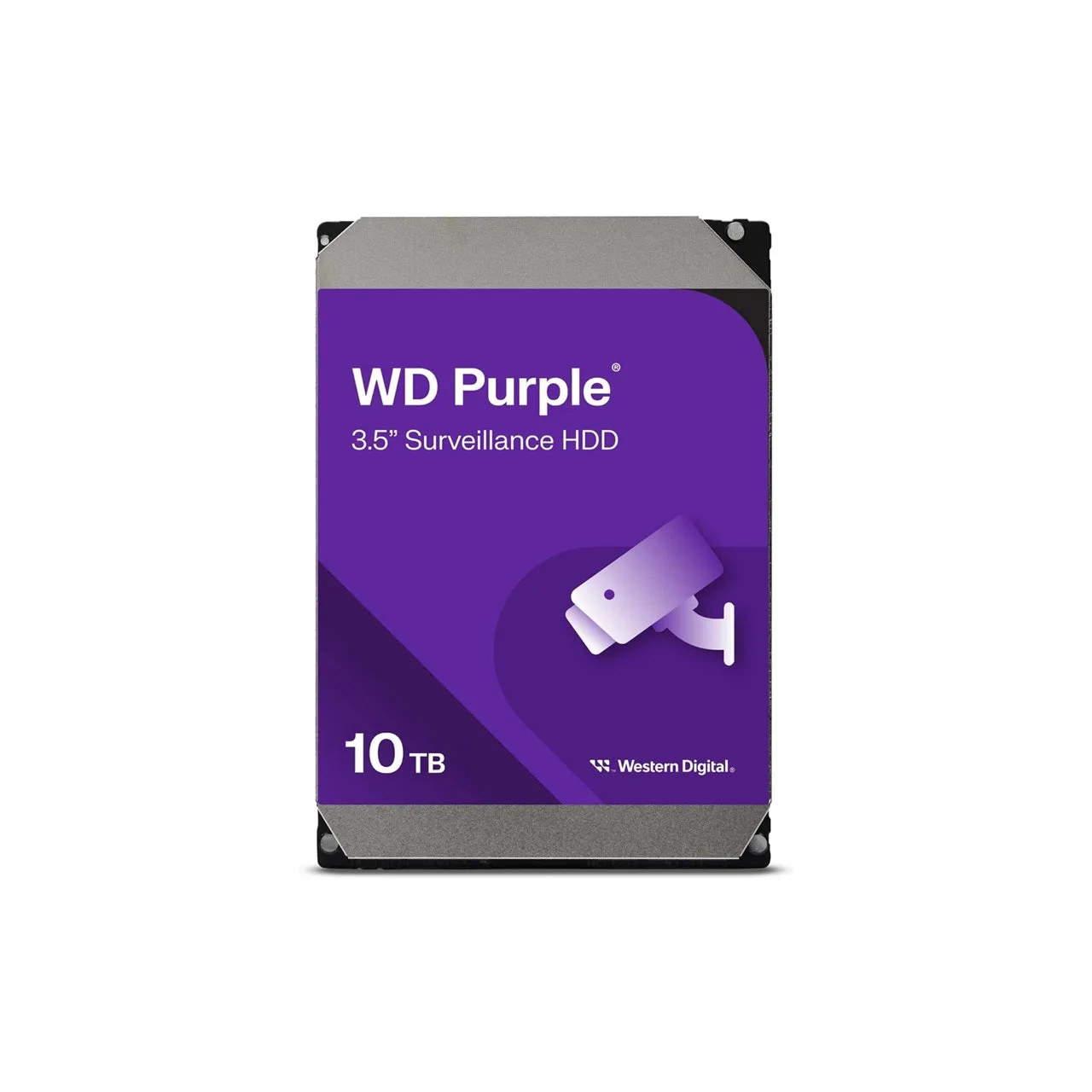 WD Purple 10TB Surveillance Internal Hard Drive | 7200 RPM | SATA 6Gb/s | CMR | WD102PURZ — photo 1 of 1