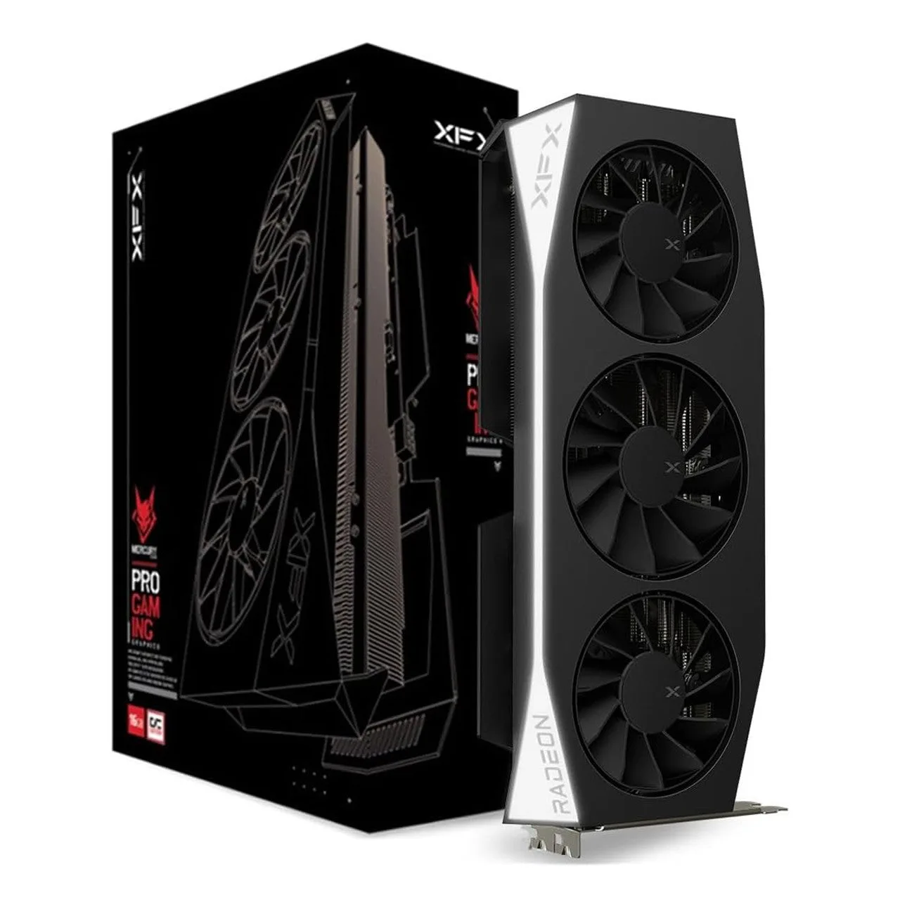XFX Mercury AMD Radeon RX 9060 XT OC Gaming Edition with 16GB GDDR6 HDMI 2xDP, AMD RDNA 4 RX-96TMERCBA — photo 1 of 1