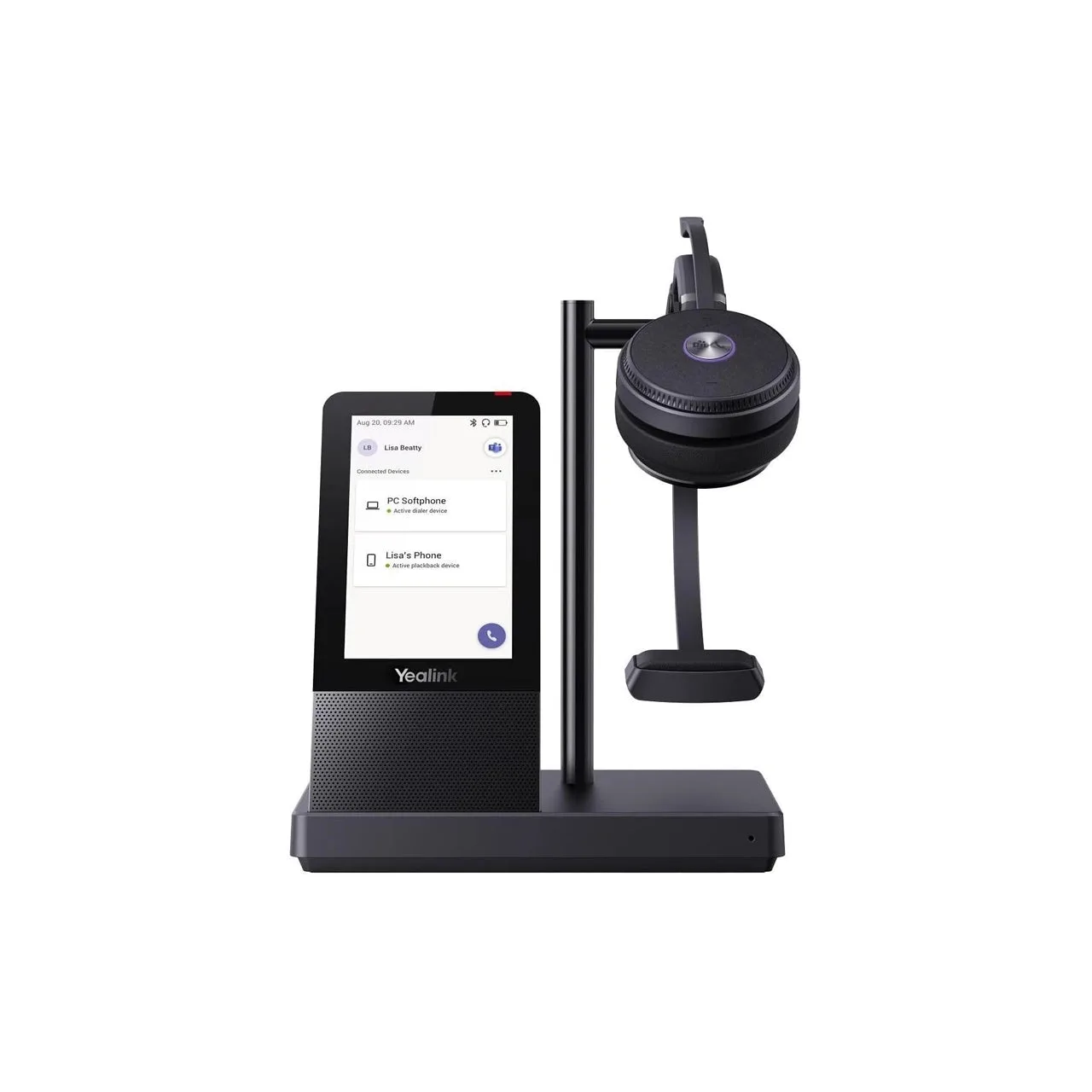 Yealink WH66 Mono Teams Headset | DECT Wireless | 4" Touchscreen | Full-Duplex Speaker | 1308002 — photo 1 of 1