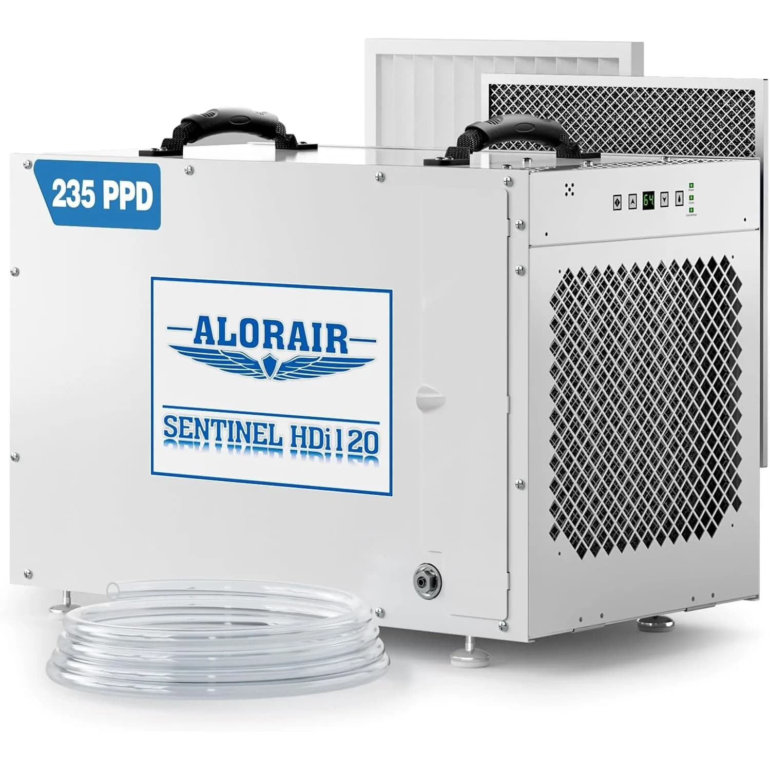 AlorAir 235 PPD Crawl Space Dehumidifier with Pump and Drain Hose | Sentinel HDi120 (White) | Size for 3300 sq.ft — photo 1 of 1