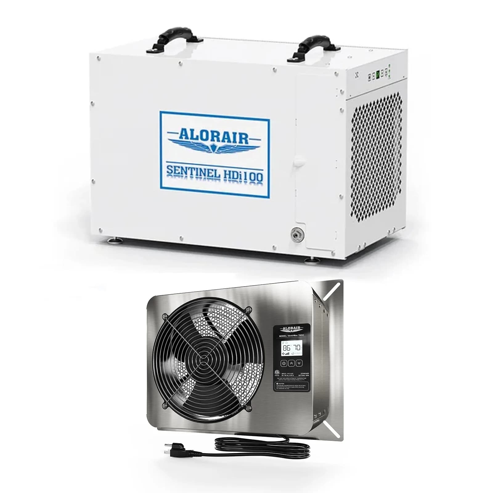 Sentinel HDi100 Crawl Space Dehumidifier and VentirMax 780SD Ventilation Fan Combo | Crawl Space Moisture Solution — photo 1 of 1