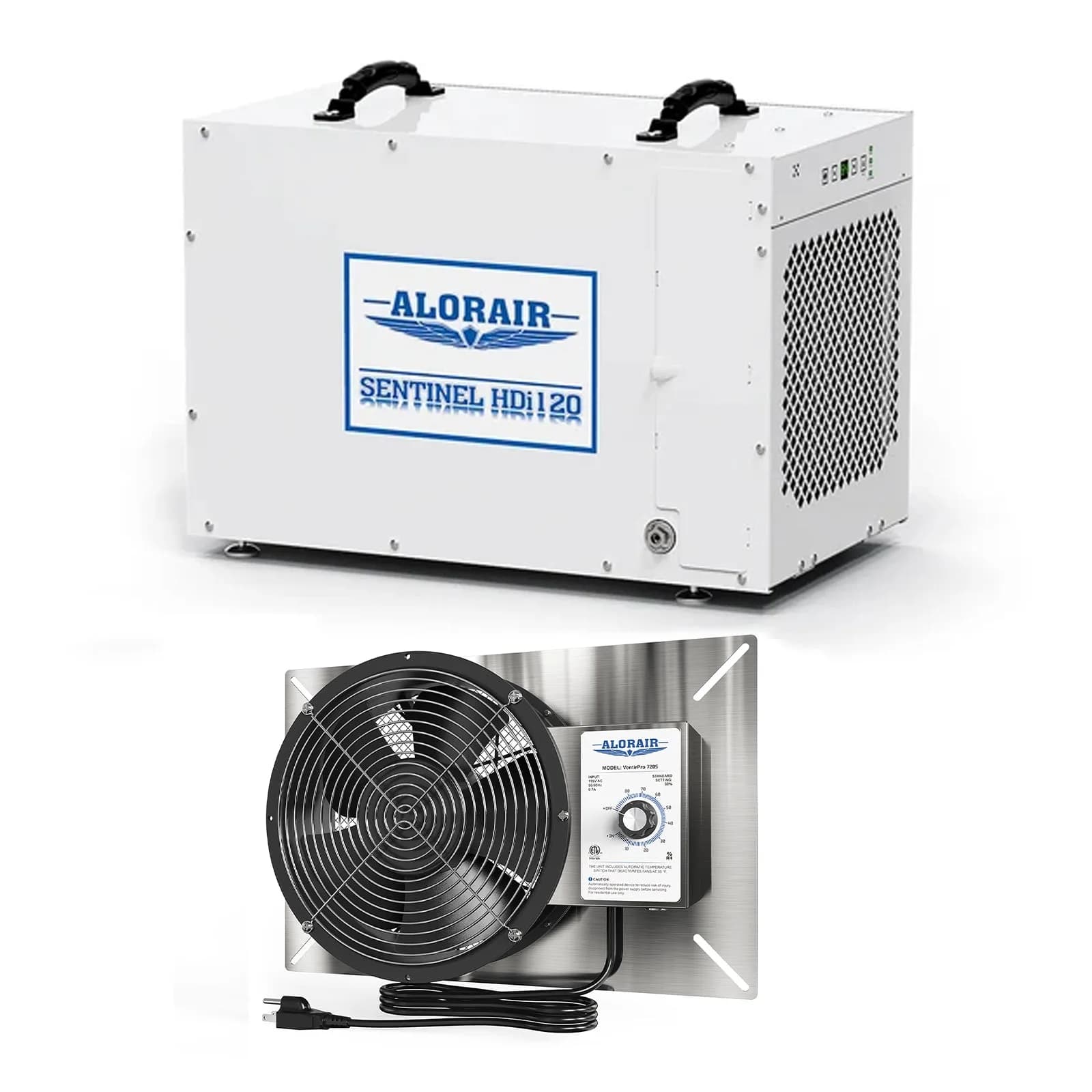 Sentinel HDi120 Dehumidifier and VentirPro 720S Ventilation Fan Combo | Basements Moisture Control System — photo 1 of 1