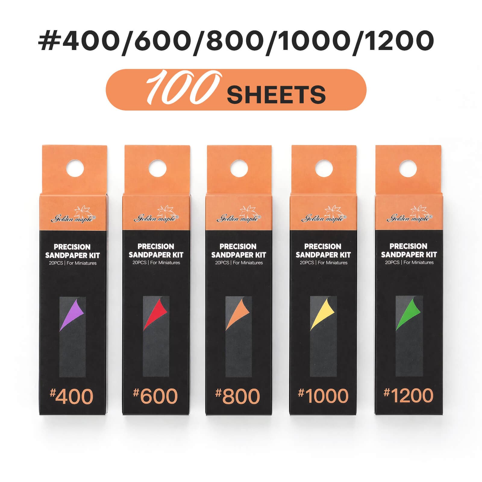 100pcs Self-Adhesive Sandpaper Set - 400/600/800/1000/1200 Grit for Model Kits, Gundam & Miniature Finishing - #400/600/800/1000/1200 — photo 1 of 1
