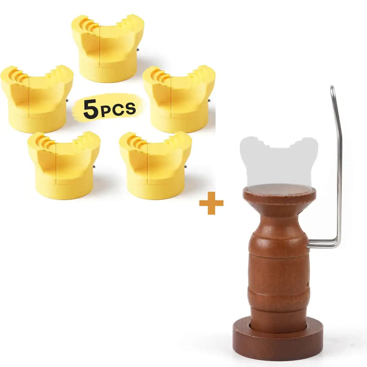 Ergonomic Painting Handle – Perfect for Warhammer, D&D & Scale Models - Painting Handle+Grip Head 5pcs