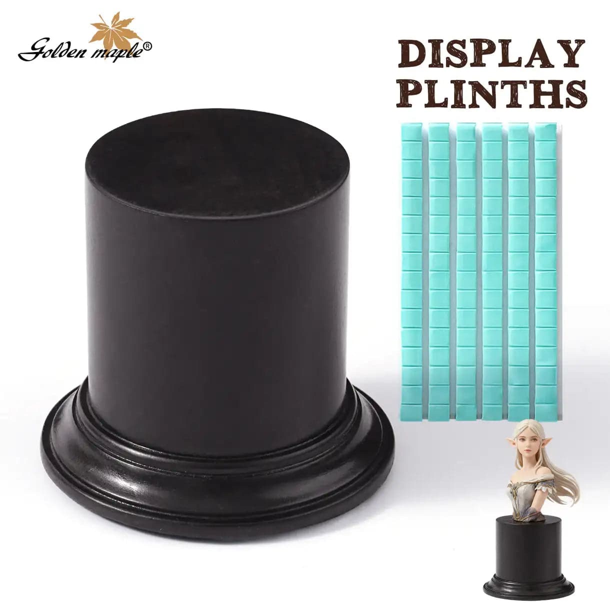 Miniatures Display Plinths - SQUARE & Blue Tack Kit
