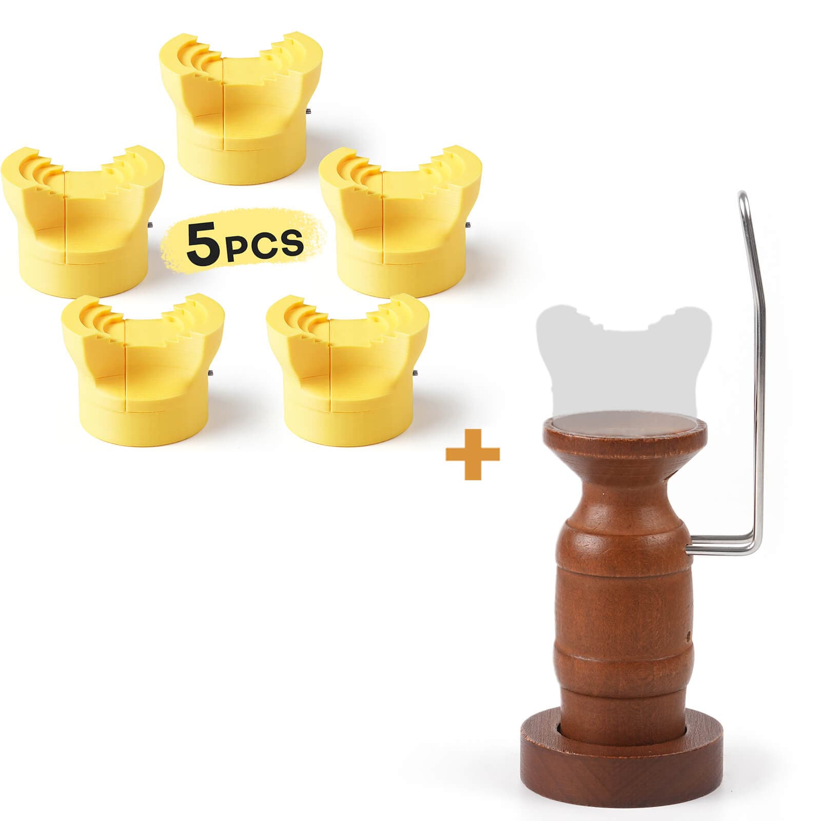 Replacement Clamp-Style Grip Head 5pcs - Painting Handle+Grip Head Yellow 5pcs — photo 1 of 1
