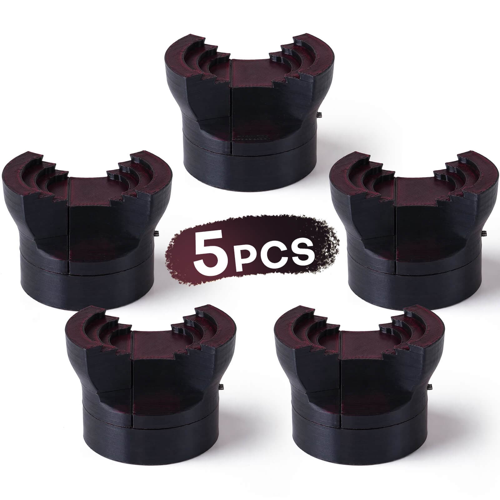 Replacement Clamp-Style Grip Head 5pcs - Strong Magnet Upgrade – Black Red(PRE-ORDER) — photo 1 of 1