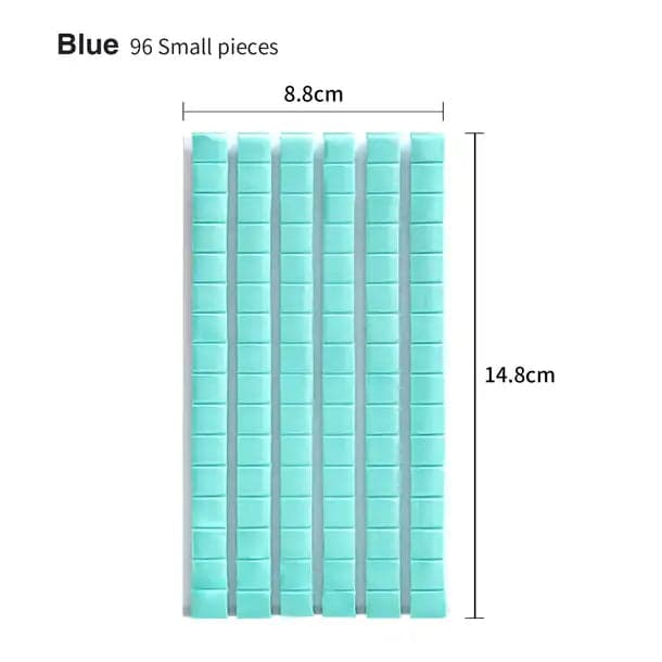 Sticky Putty – 96pcs Reusable Wall Art Adhesive for Photography, Miniatures, and Crafts - Blue