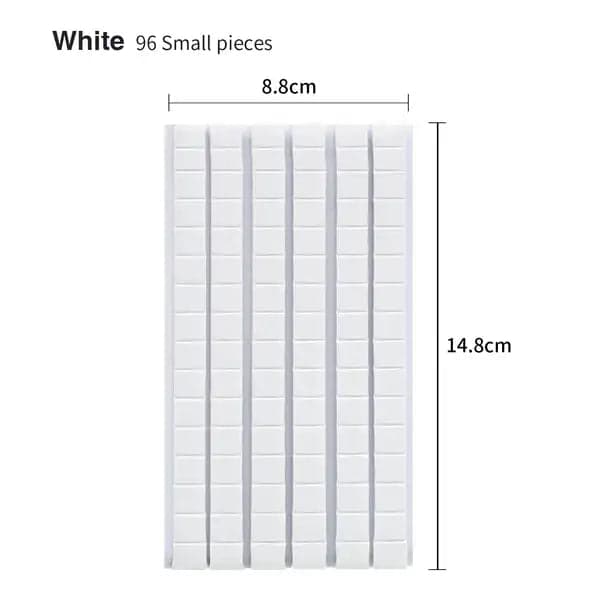 Sticky Putty – 96pcs Reusable Wall Art Adhesive for Photography, Miniatures, and Crafts - White