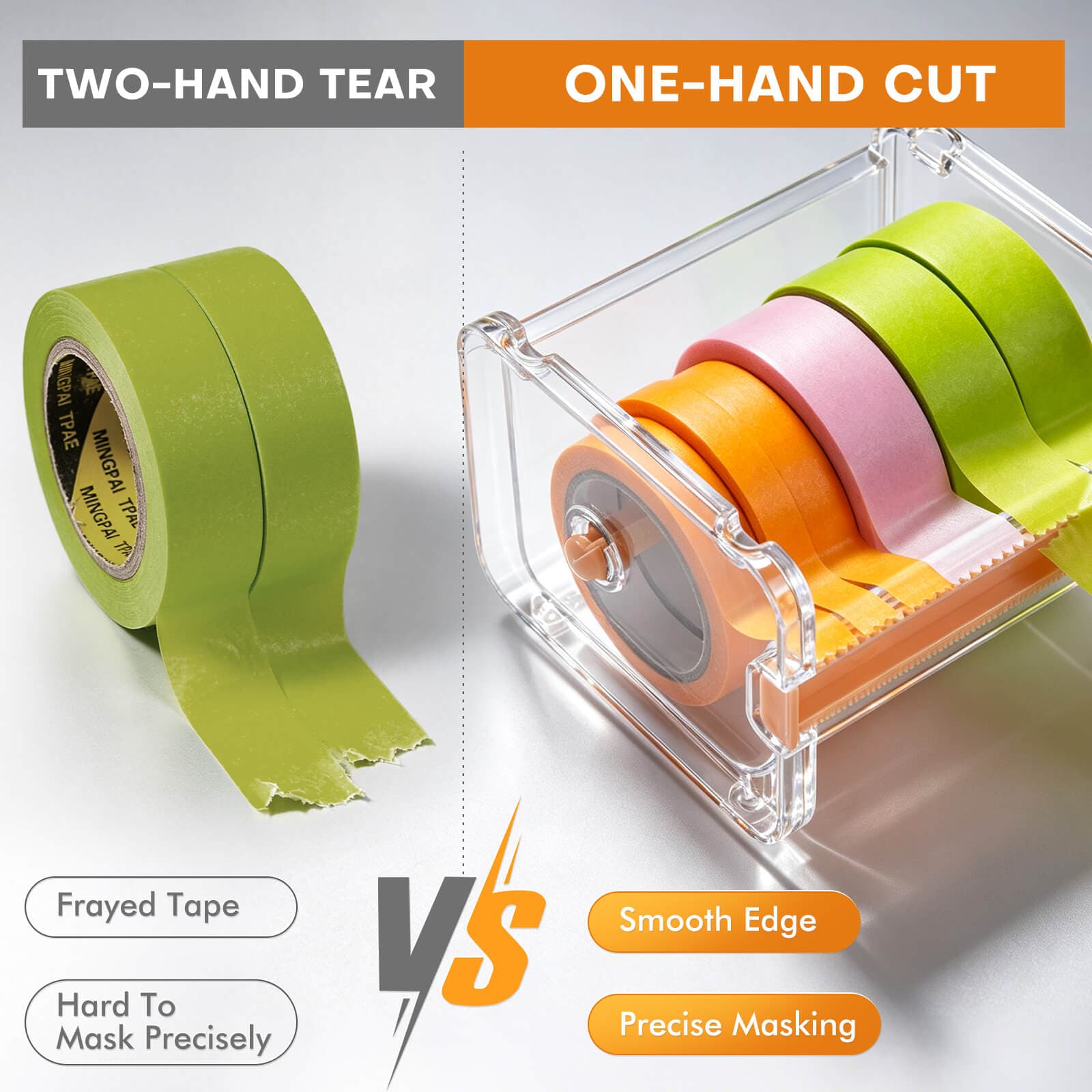 Tape Cutter & Dispenser – Desktop Organizer for Washi Tape, Masking Tape & Sticker Rolls - Tape Cutter *1 — photo 1 of 1