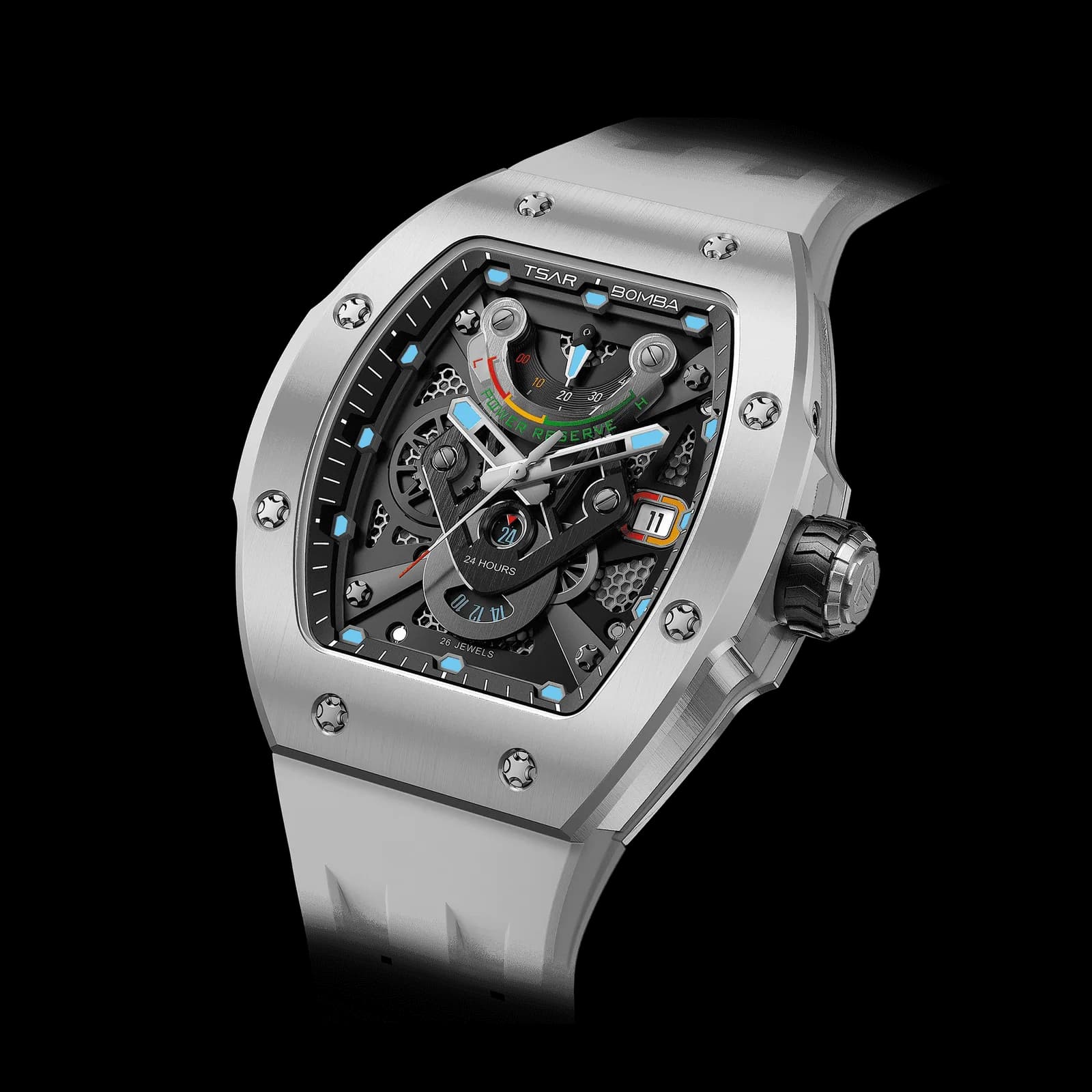 Tsar Bomba Men's Ceramic Automatic Watch | Gray | 45mm | Sapphire Crystal | Miyota Movement | 5 ATM Water-Resistant | Luxury Timepiece | Atomic TB8226 — photo 1 of 1