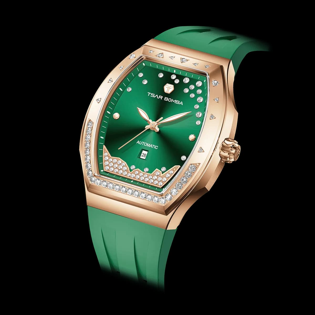 Tsar Bomba Women's Automatic Watch | Green | 35mm | Sapphire Crystal | Japanese Movement | 5ATM Water-Resistant | TB8233L — photo 1 of 1