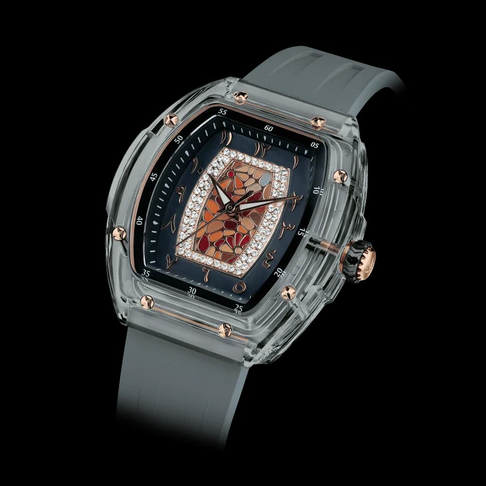TSAR BOMBA Women's Quartz Watch | Arab Grey | Swiss Movement Wristwatch | Cubic Zirconia Mother of Pearl Dial | Waterproof Sapphire Glass | Nucleus Femme 02 TB8219L — photo 1 of 1
