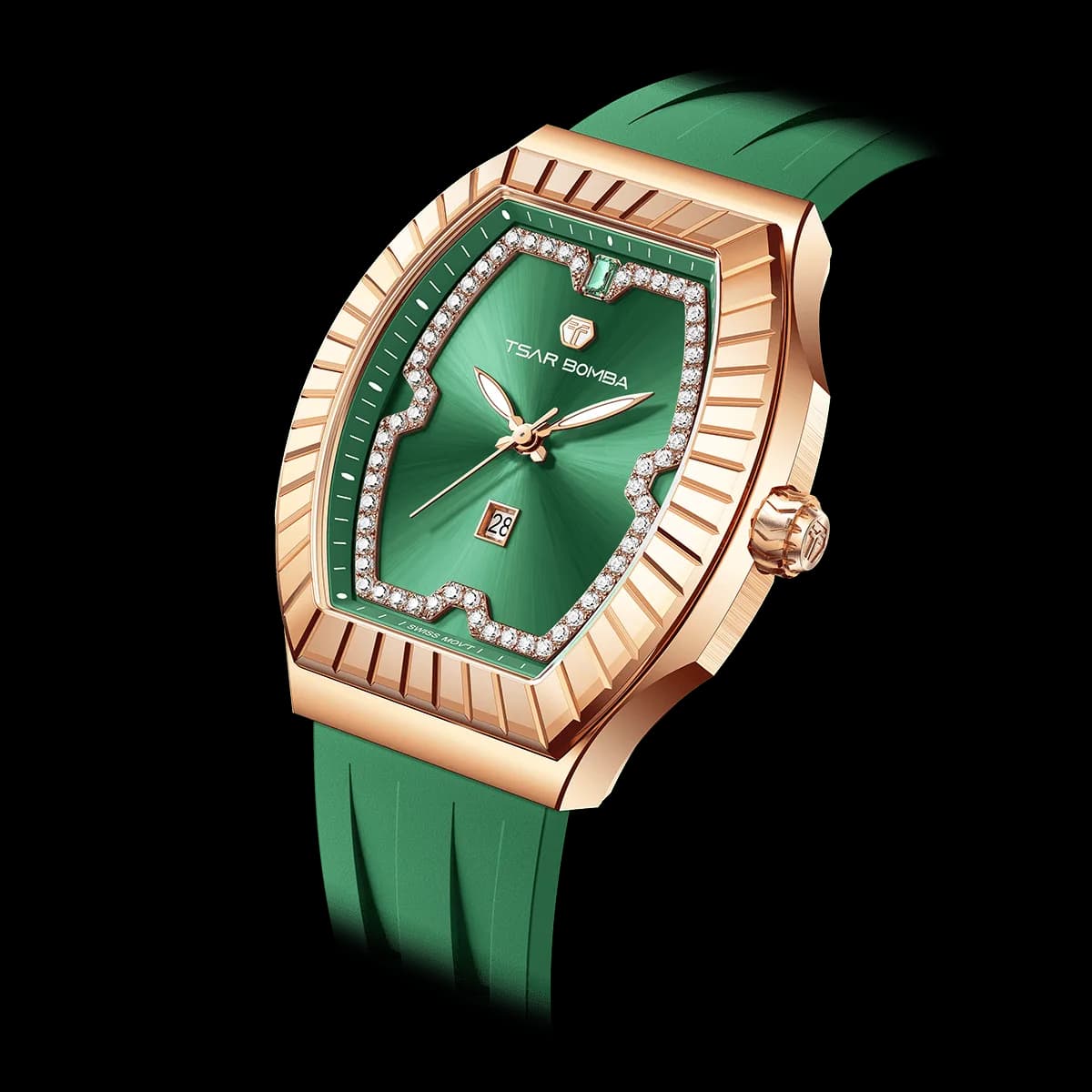 Tsar Bomba Women's Quartz Watch | Green | 35mm | Sapphire Crystal | Swiss Movement | 5ATM Water-Resistant | TB8231L — photo 1 of 1