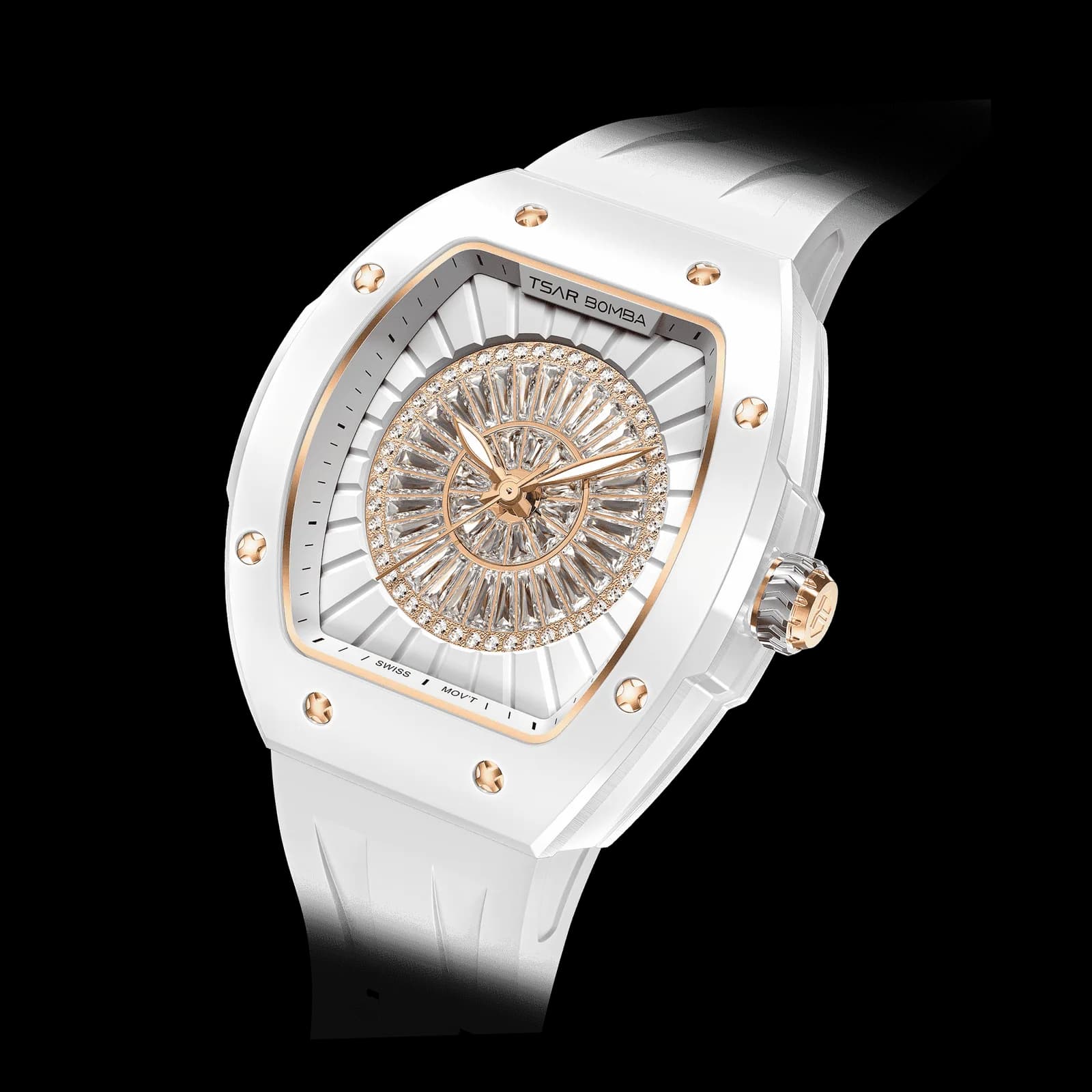 Tsar Bomba Women's Quartz Watch | White | 35mm | Sapphire Crystal | Swiss Movement | 5ATM Water-Resistant | High End Watch for Women | TB8220L — photo 1 of 1